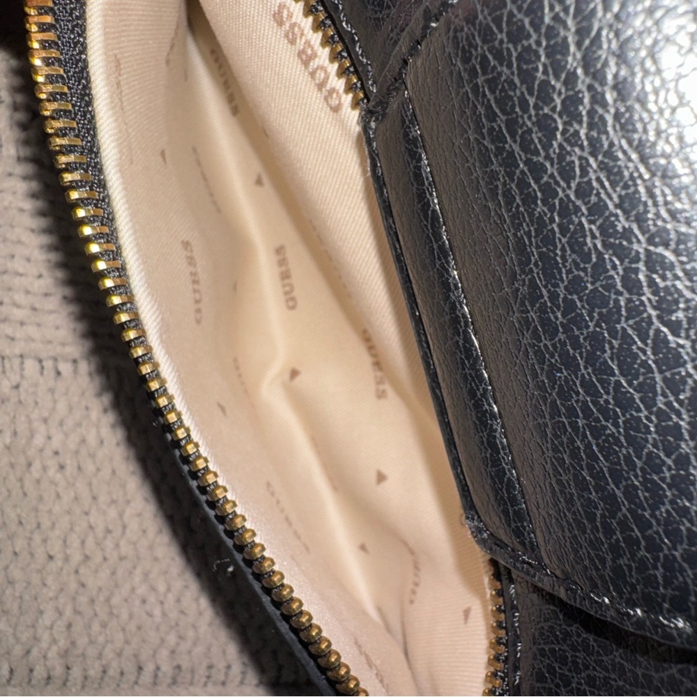 Guess Black Shoulder Bag with Gold Details - Picture 10 of 13